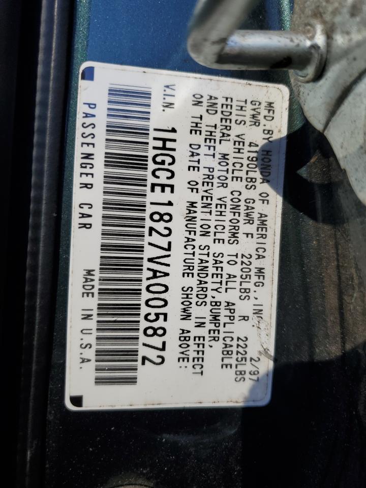 1HGCE1827VA005872 1997 Honda Accord Lx