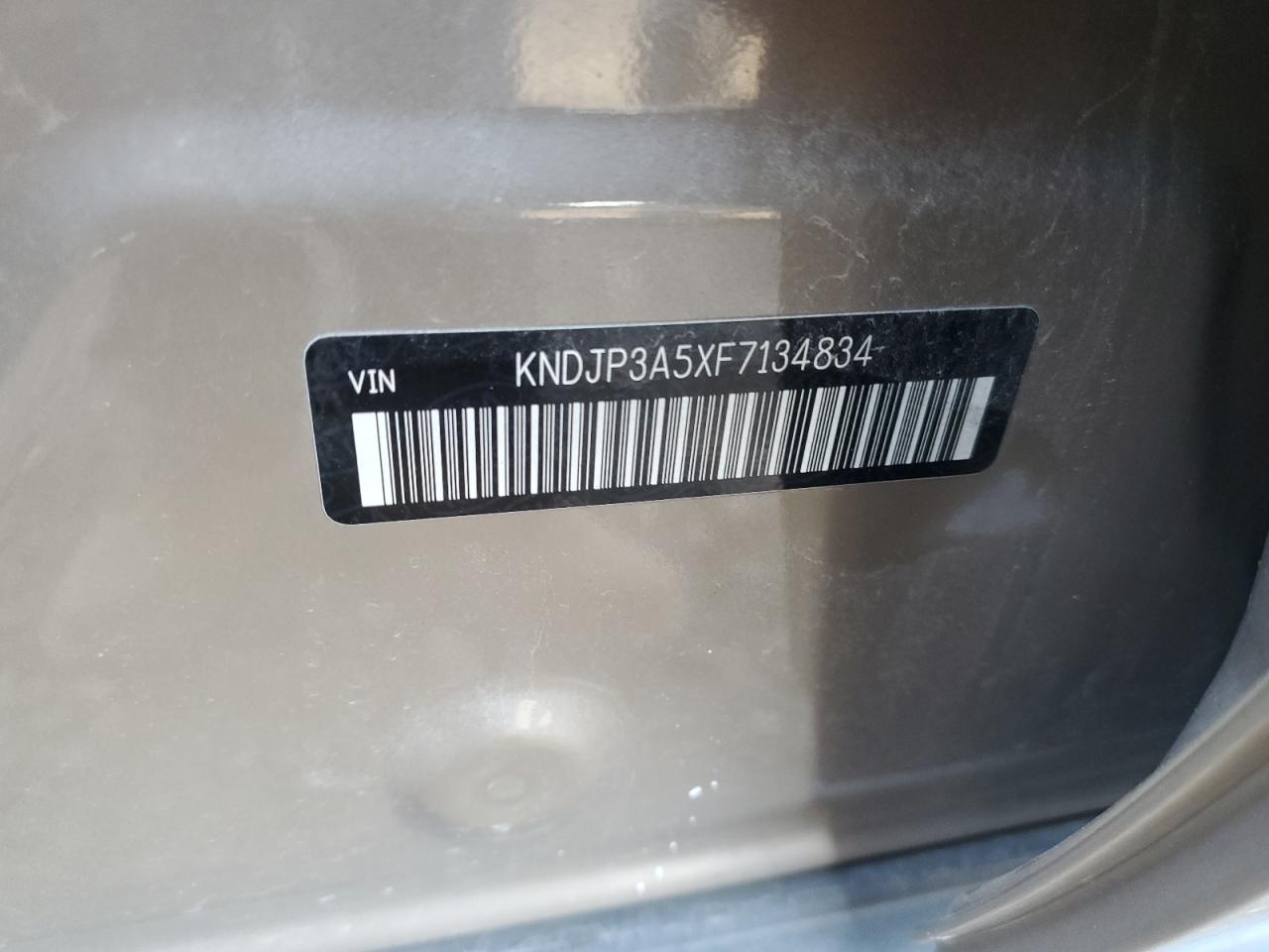 2015 Kia Soul + VIN: KNDJP3A5XF7134834 Lot: 71480544