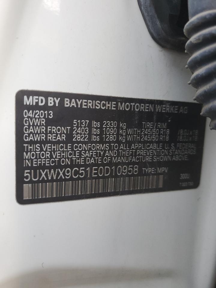 5UXWX9C51E0D10958 2014 BMW X3 xDrive28I