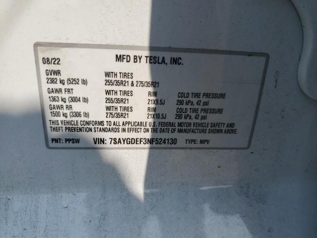 7SAYGDEF3NF524130 Tesla Model Y  14