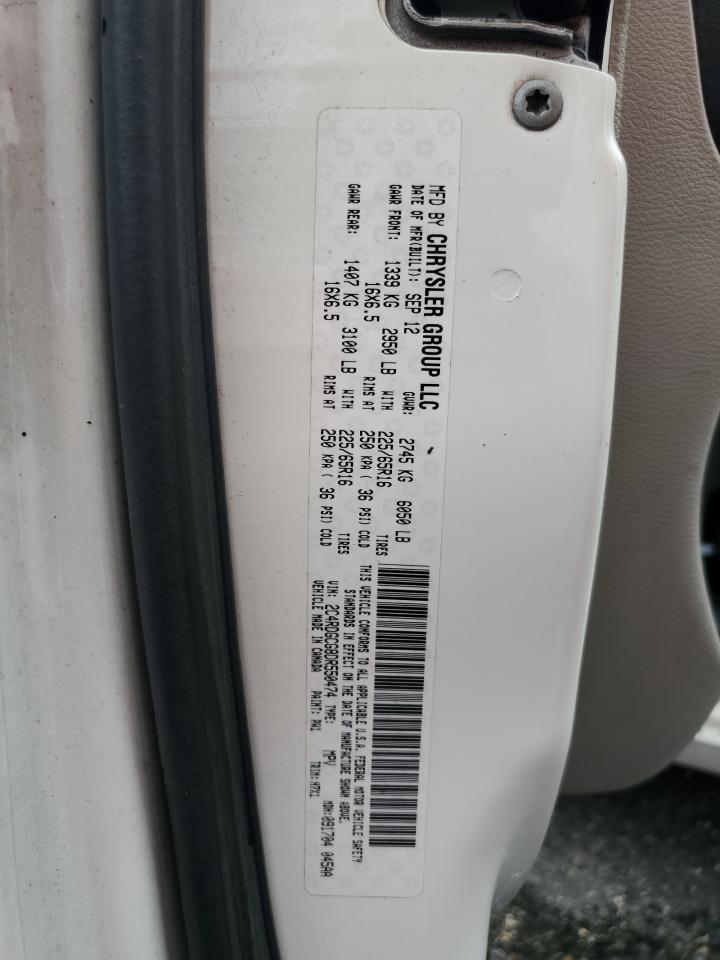 2C4RDGCG8DR550474 2013 Dodge Grand Caravan Sxt