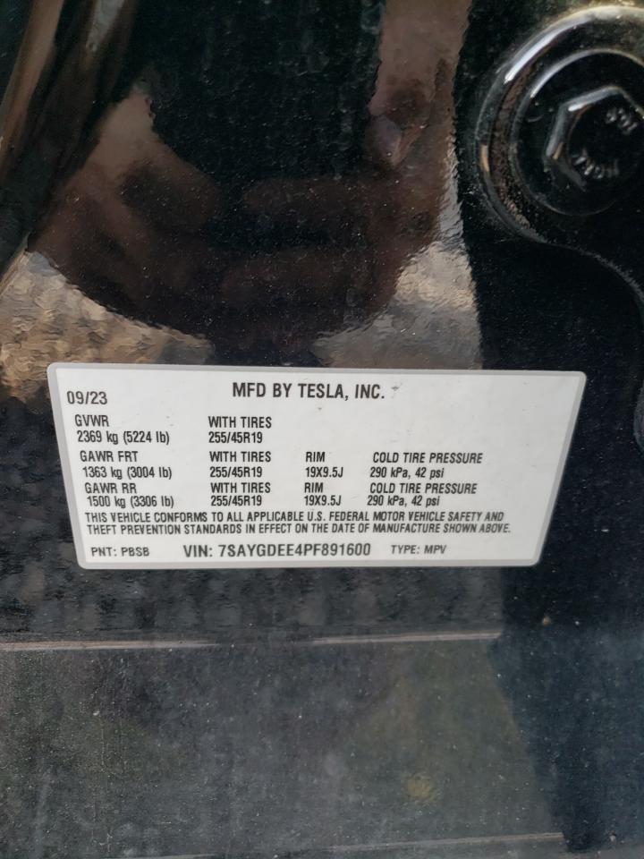 7SAYGDEE4PF891600 2023 Tesla Model Y