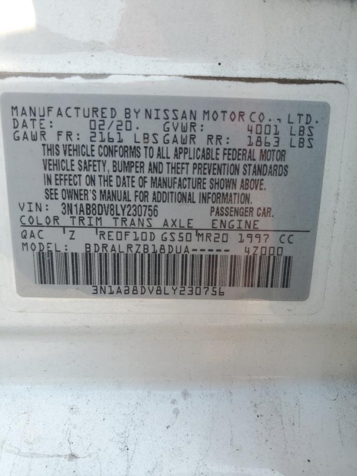 3N1AB8DV8LY230756 2020 Nissan Sentra Sr