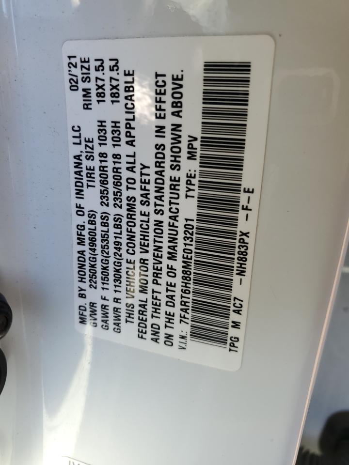 7FART6H88ME013201 2021 Honda Cr-V Exl