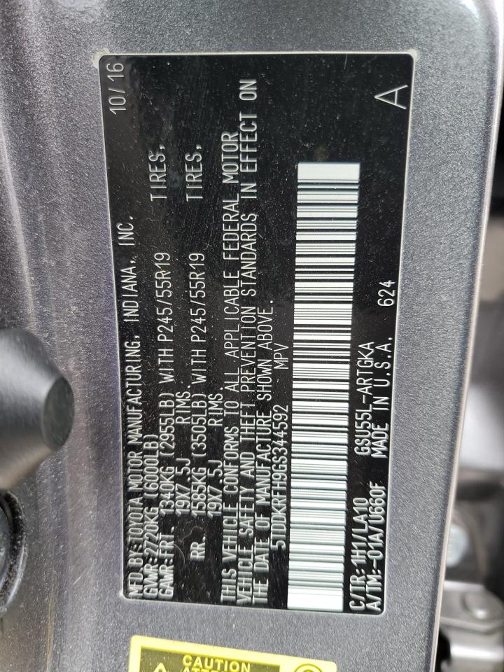 5TDDKRFH9GS344592 2016 TOYOTA HIGHLANDER - Image 14