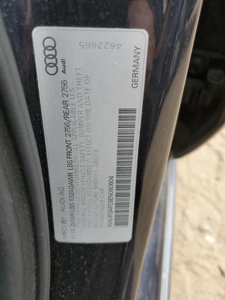 2014 Audi A6 Premium Plus VIN: WAUFGAFC6EN080604 Lot: 70985504