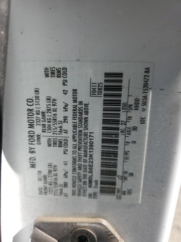 NM0LS6E23K1390171 2019 Ford Transit Connect Xl