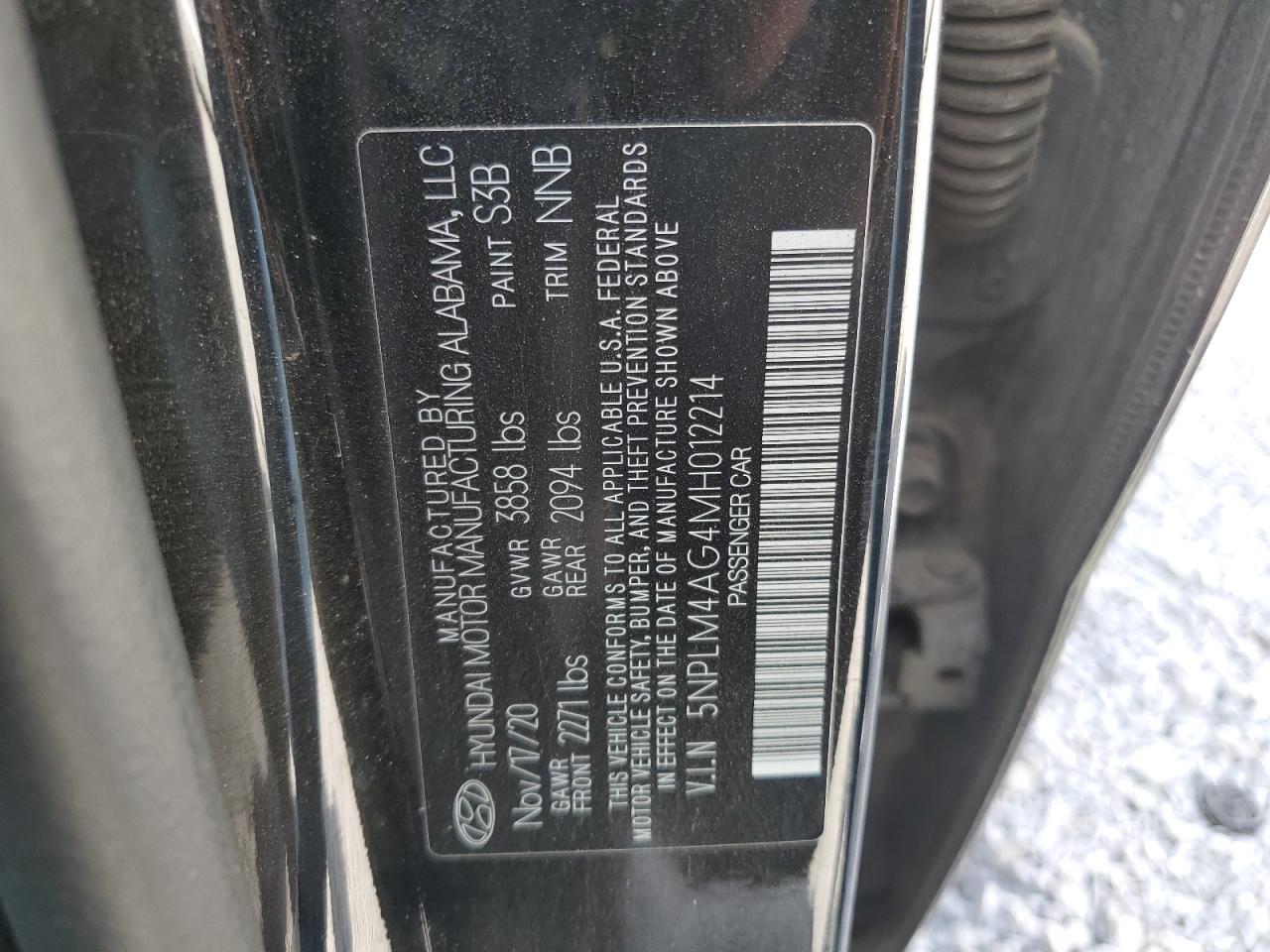 5NPLM4AG4MH012214 2021 Hyundai Elantra Sel