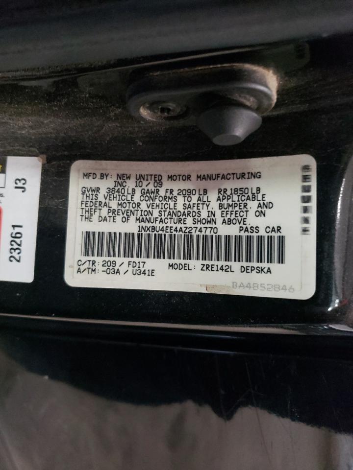 1NXBU4EE4AZ274770 2010 Toyota Corolla Base