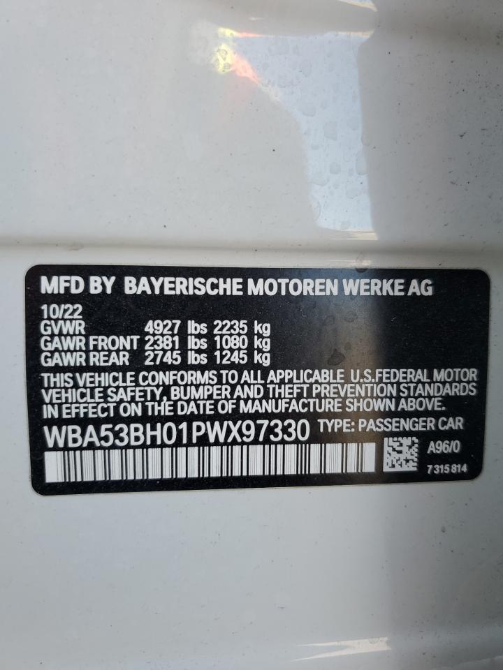 WBA53BH01PWX97330 2023 BMW 530 I