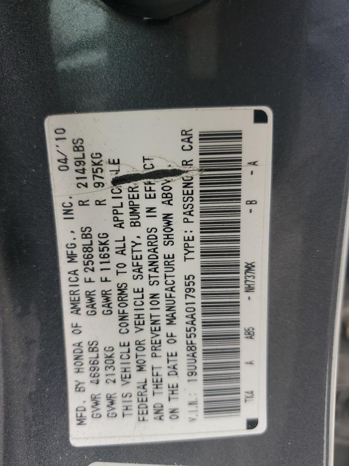 19UUA8F55AA017955 2010 Acura Tl