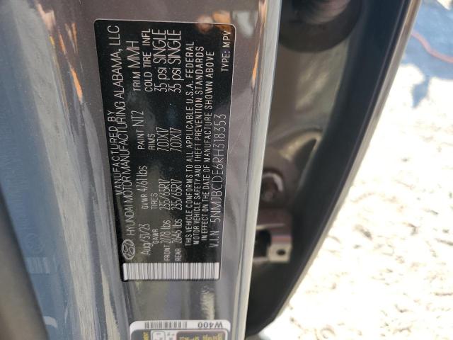 5NMJBCDE6RH318353 Hyundai Tucson SEL 12