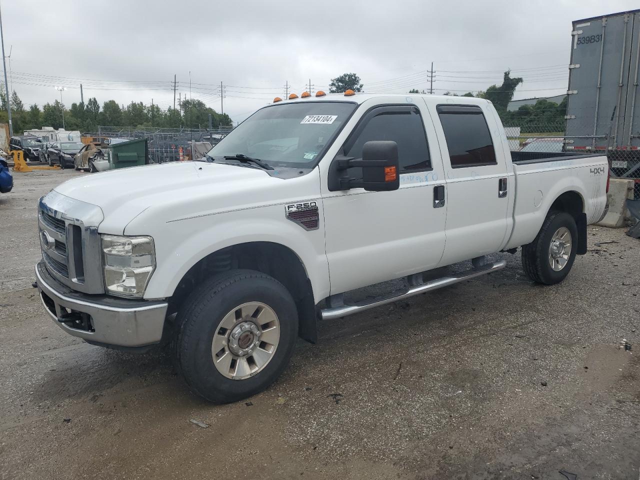 2008 Ford F250 Super Duty VIN: 1FTSW21RX8EB19950 Lot: 72134104