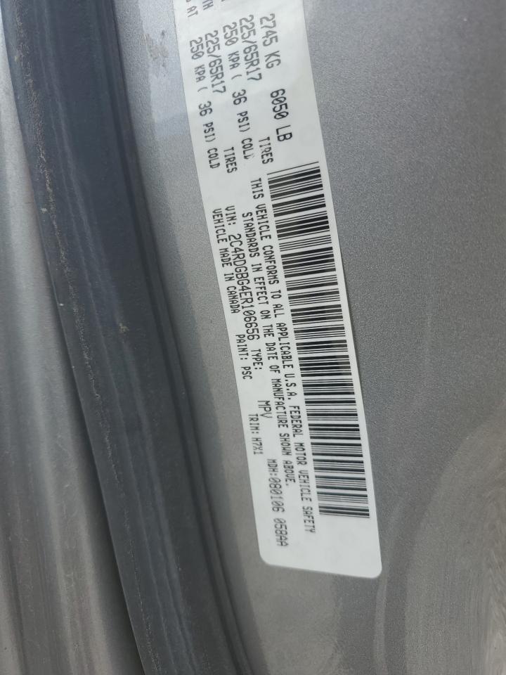 2C4RDGBG4ER106656 2014 Dodge Grand Caravan Se