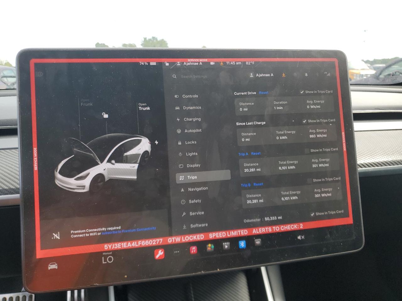 5YJ3E1EA4LF660277 2020 Tesla Model 3