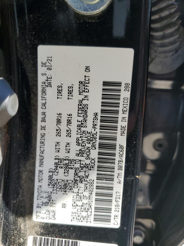 3TMCZ5AN1MM402882 2021 Toyota Tacoma Double Cab