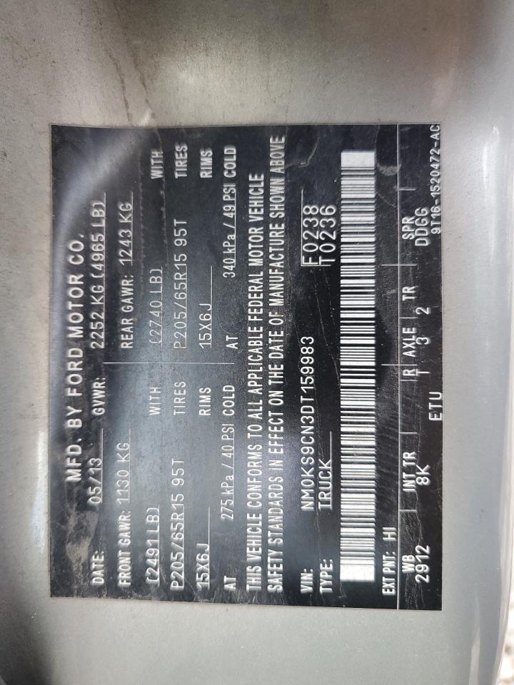 2013 Ford Transit Connect Xlt Premium VIN: NM0KS9CN3DT159983 Lot: 73135864