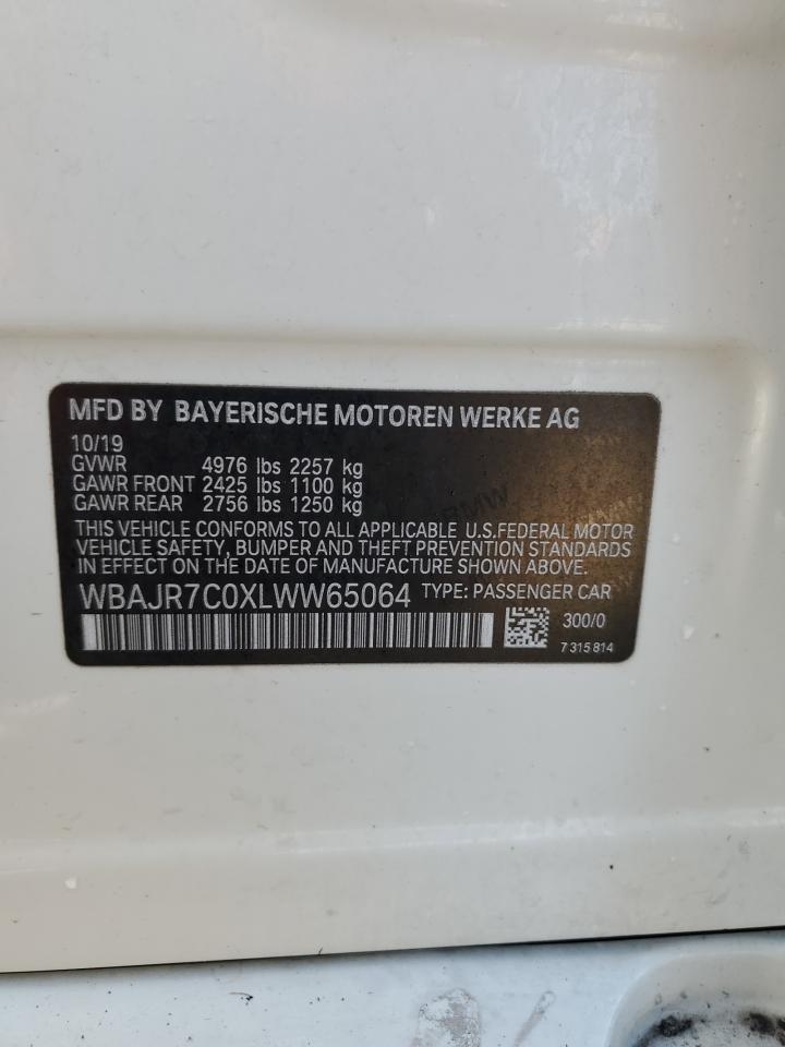 WBAJR7C0XLWW65064 2020 BMW 530 Xi