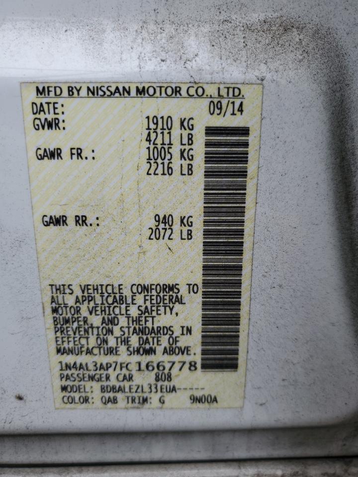 1N4AL3AP7FC166778 2015 Nissan Altima 2.5