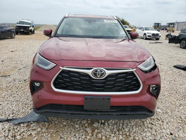  TOYOTA HIGHLANDER 2021 Czerwony