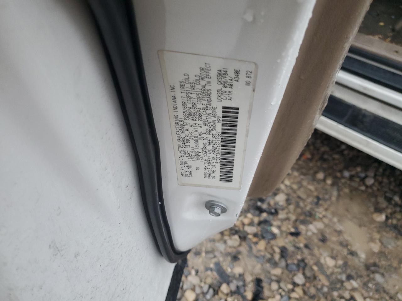 2004 Toyota Sequoia Sr5 VIN: 5TDZT34A74S217907 Lot: 80253465