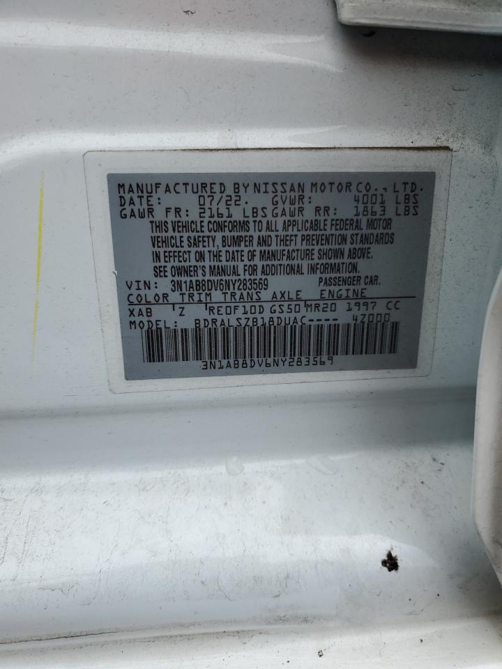 3N1AB8DV6NY283569 2022 Nissan Sentra Sr