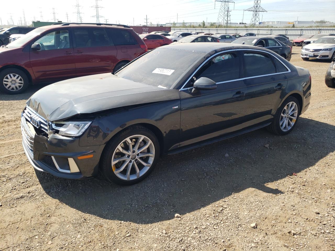 2019 Audi A4 Premium Plus VIN: WAUENAF49KA007501 Lot: 71586044