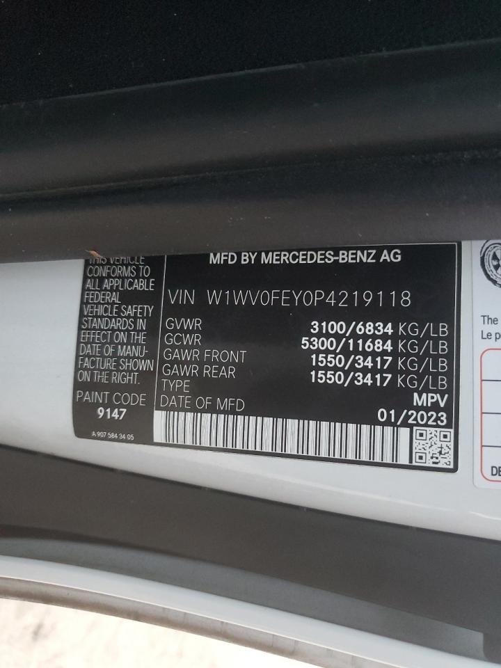 W1WV0FEY0P4219118 2023 Mercedes-Benz Metris