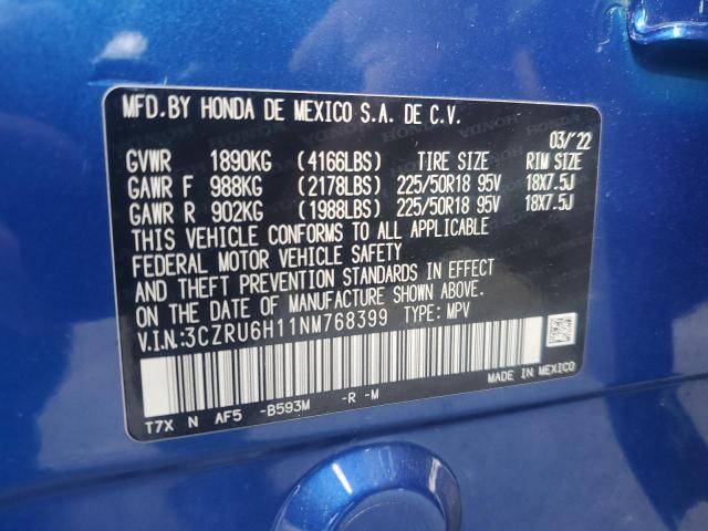 3CZRU6H11NM768399 Honda HR-V SPORT 14