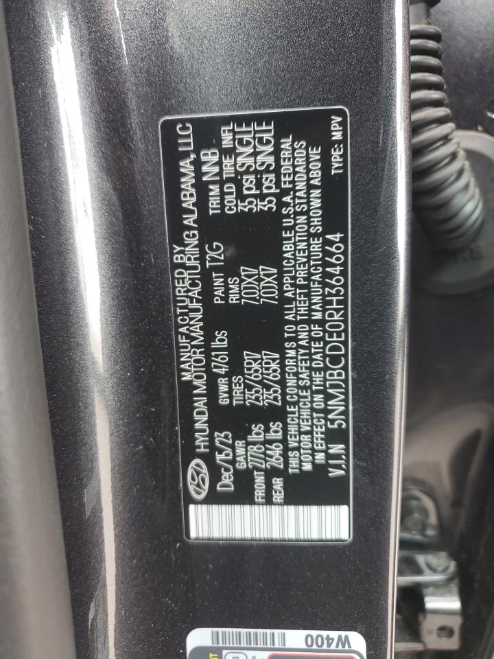 5NMJBCDE0RH364664 2024 Hyundai Tucson Sel