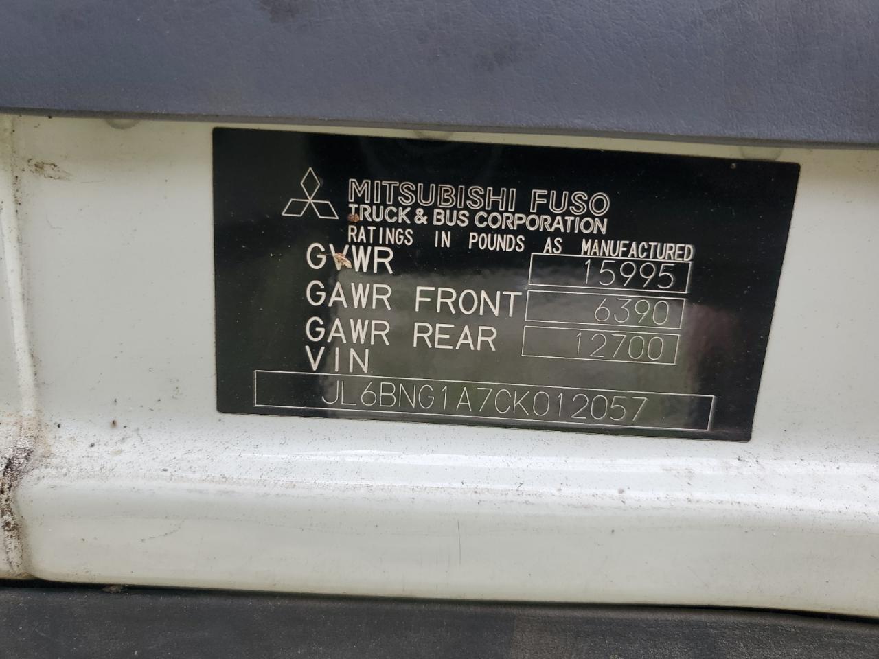 JL6BNG1A7CK012057 2012 Mitsubishi Fuso Truck Of America Inc Fe Fec72S