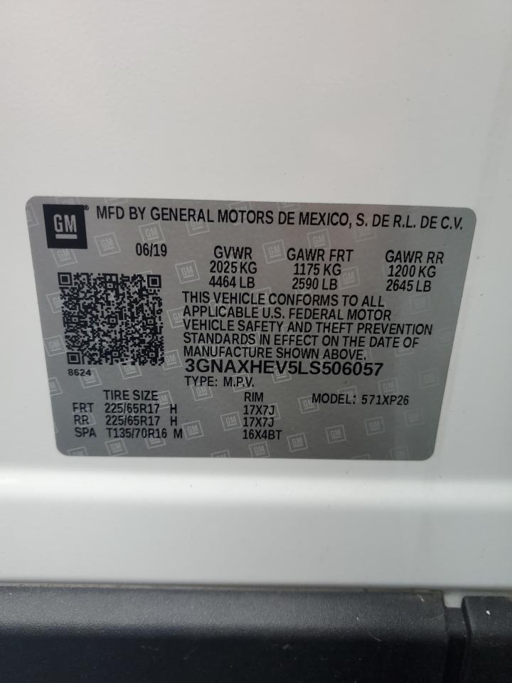 3GNAXHEV5LS506057 2020 Chevrolet Equinox Ls