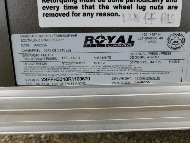 2024 ROYAL CARGO TRAILER  