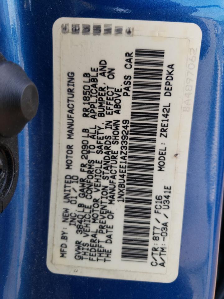 1NXBU4EE1AZ339249 2010 Toyota Corolla Base