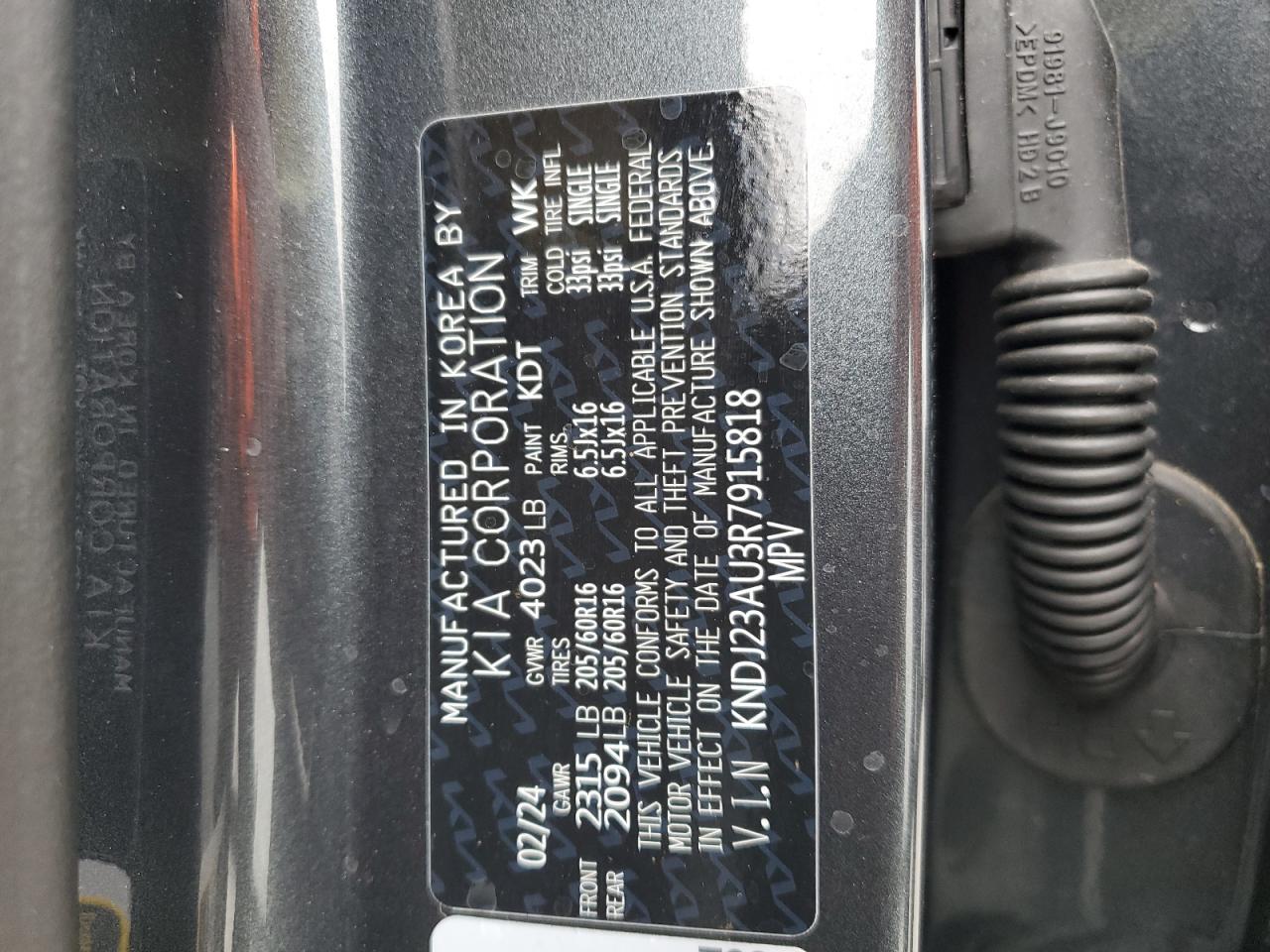 KNDJ23AU3R7915818 2024 Kia Soul Lx