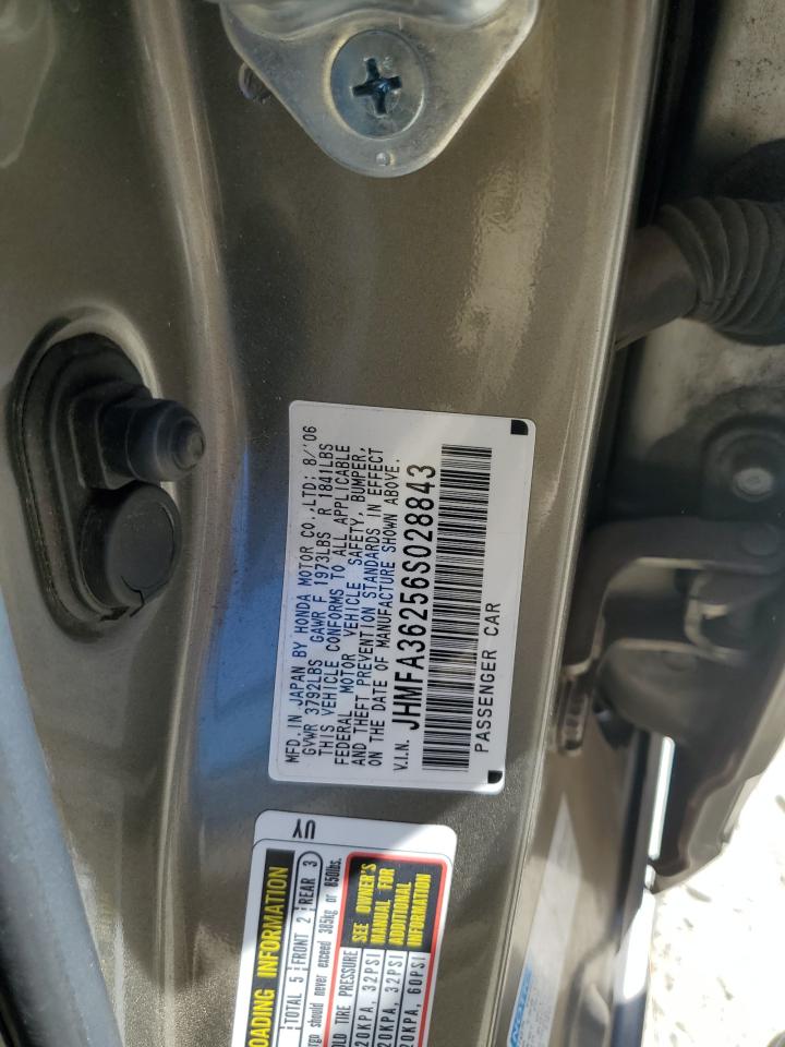 JHMFA36256S028843 2006 Honda Civic Hybrid