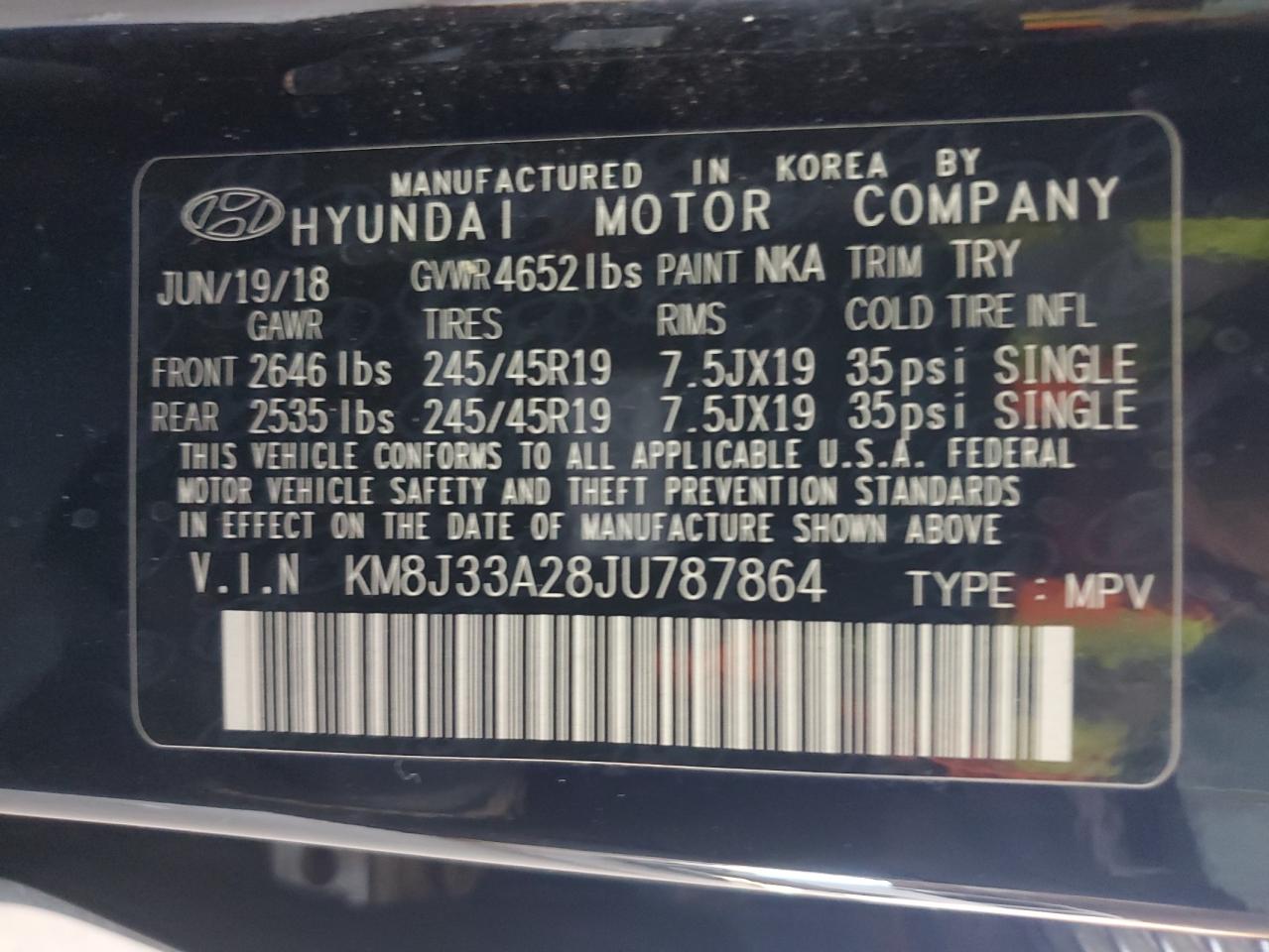 KM8J33A28JU787864 2018 HYUNDAI TUCSON - Image 14