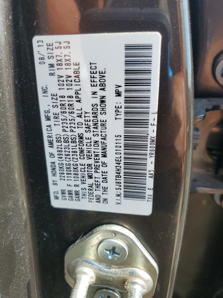 5J8TB4H34EL010115 2014 Acura Rdx