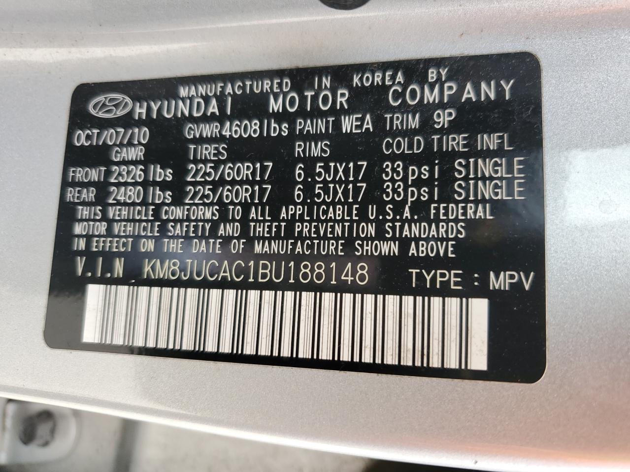 2011 Hyundai Tucson - Image 13