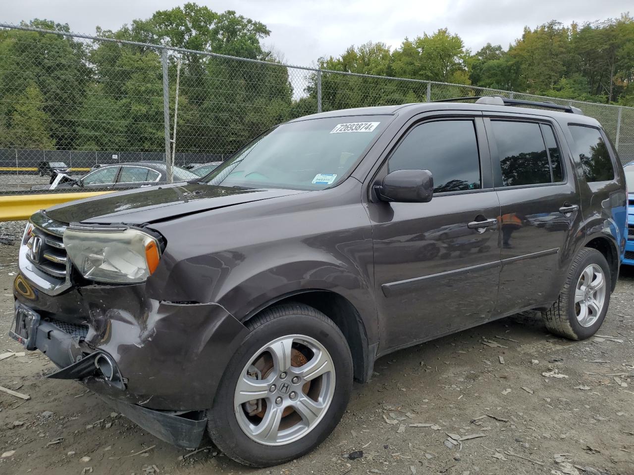 2012 Honda Pilot Exln VIN: 5FNYF3H7XCB007404 Lot: 72693874