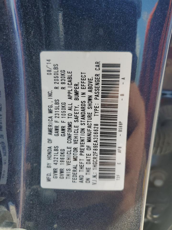 1HGCR2F89EA306628 2014 Honda Accord Exl