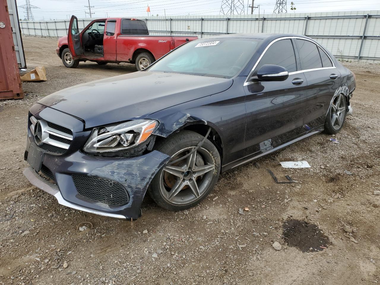 VIN 55SWF4KB9FU026846 2015 MERCEDES-BENZ C-CLASS no.1