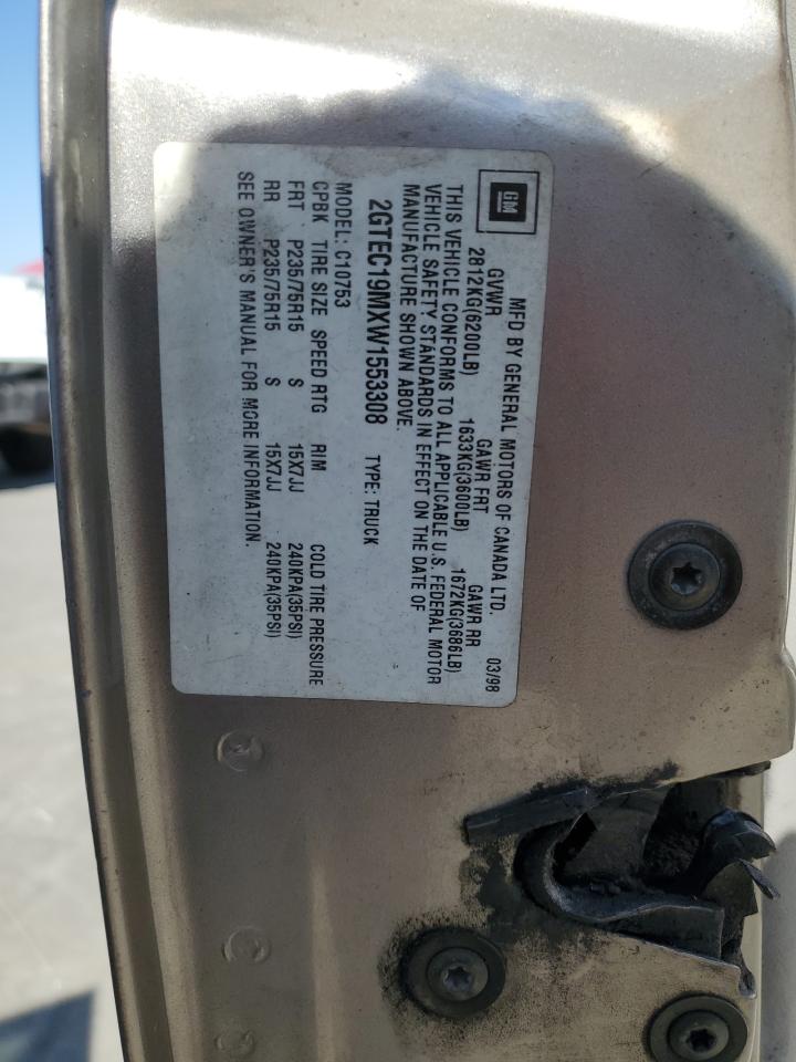 2GTEC19MXW1553308 1998 GMC Sierra C1500