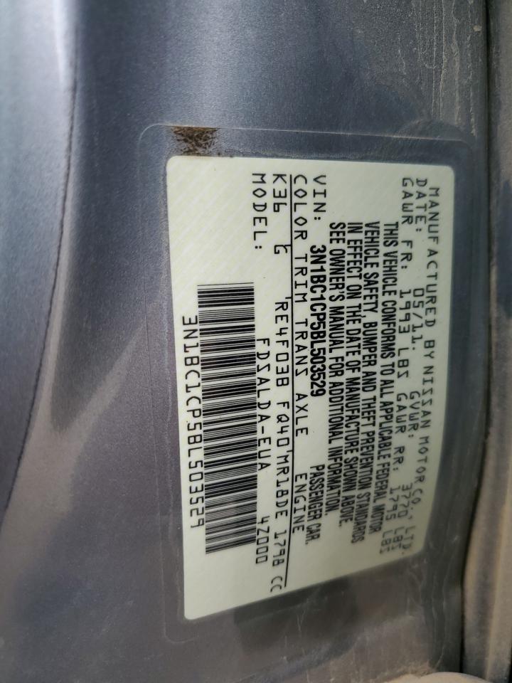 3N1BC1CP5BL503529 2011 Nissan Versa S