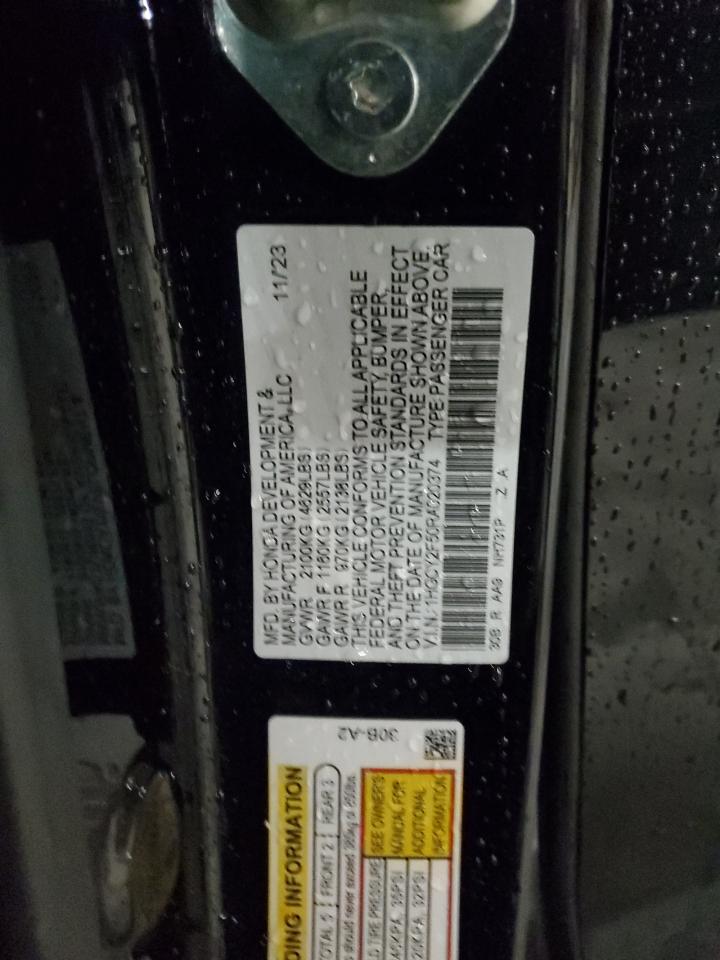 1HGCY2F50RA020374 2024 Honda Accord Hybrid Sport