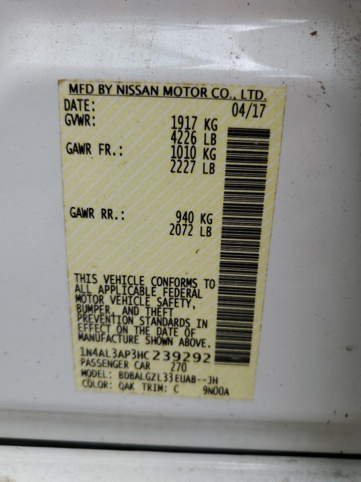 1N4AL3AP3HC239292 2017 Nissan Altima 2.5