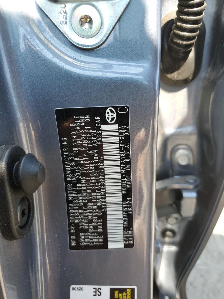 5YFB4MDE9PP070607 2023 Toyota Corolla Le