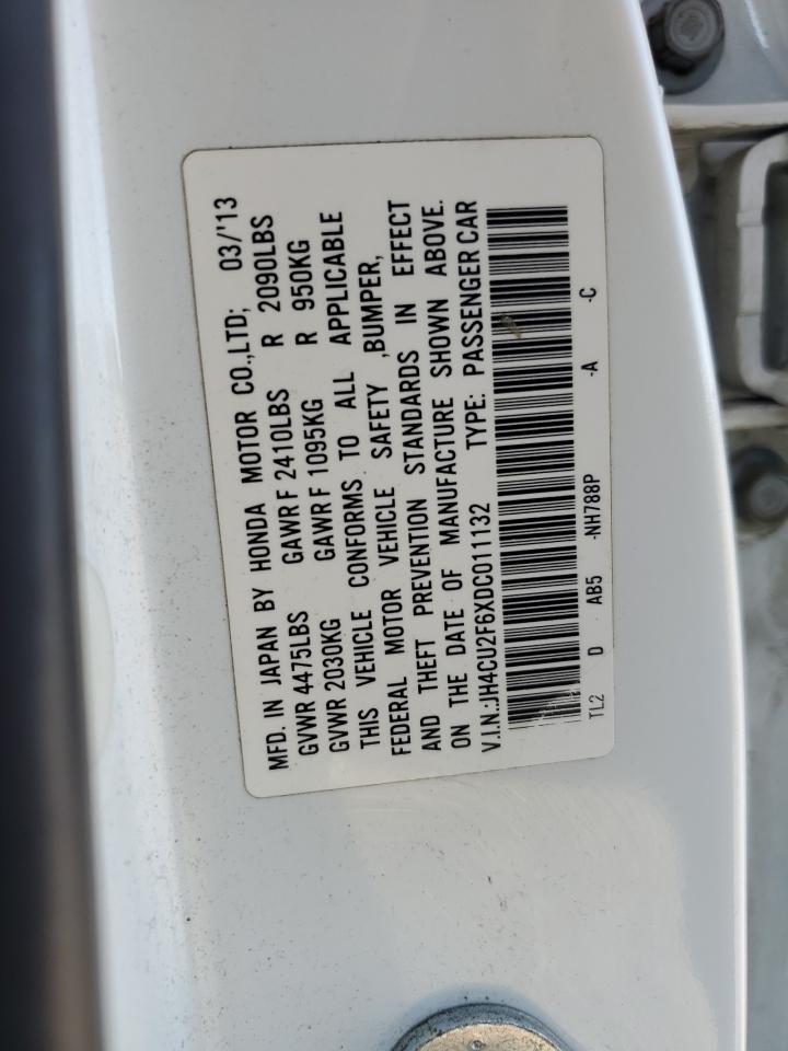 JH4CU2F6XDC011132 2013 Acura Tsx Tech