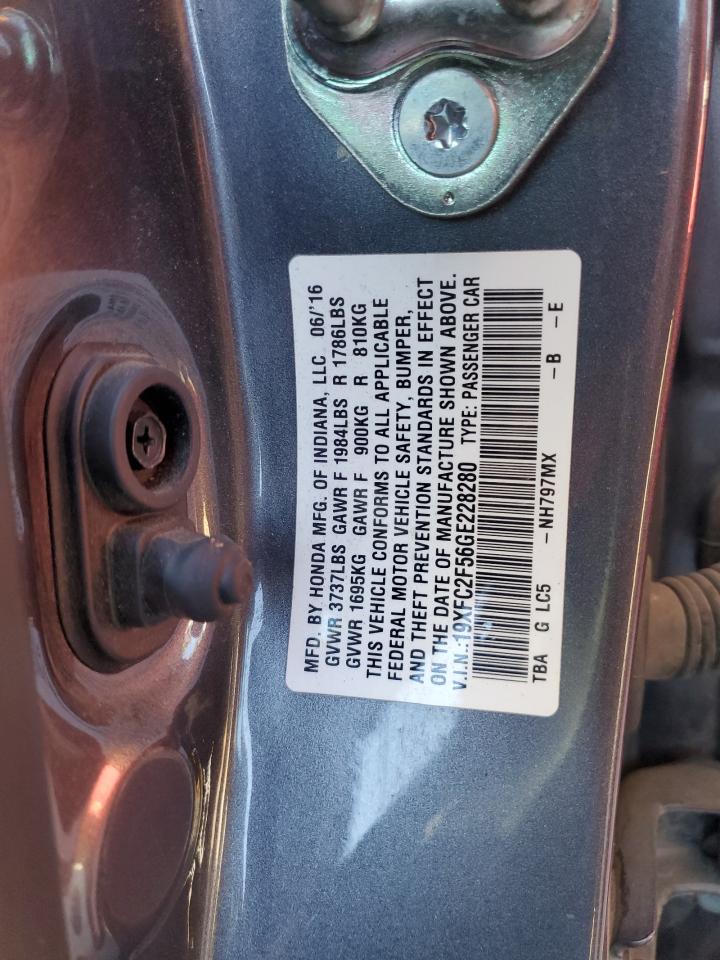 19XFC2F56GE228280 2016 HONDA CIVIC - Image 14