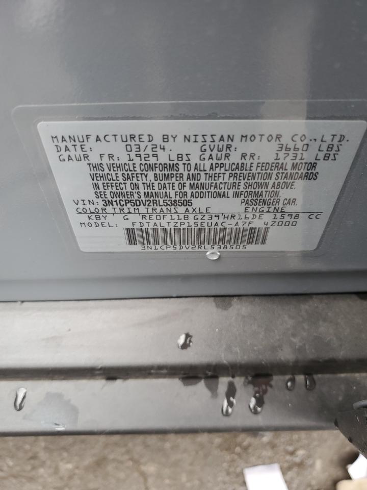 3N1CP5DV2RL538505 2024 Nissan Kicks Sr